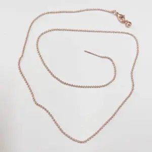 Bead Necklace-Rose Gold / 45cm