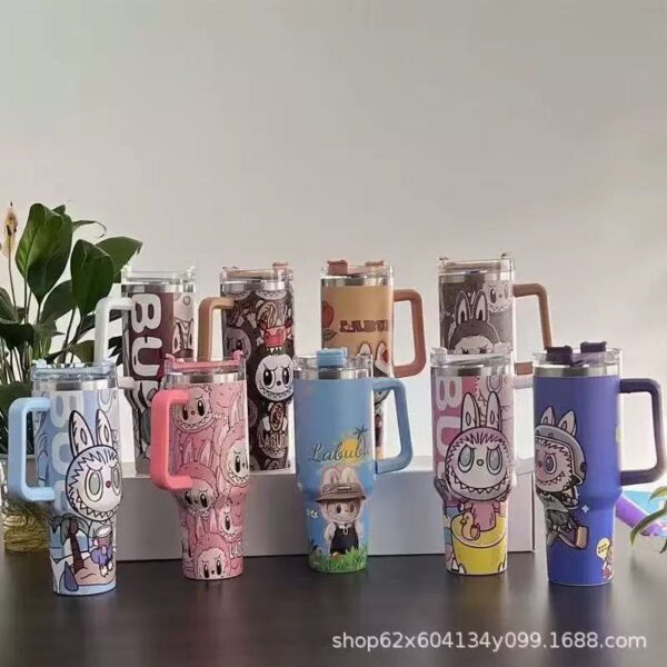 Wholesale Cartoon 40oz large capacity 304 stainless steel handle car c