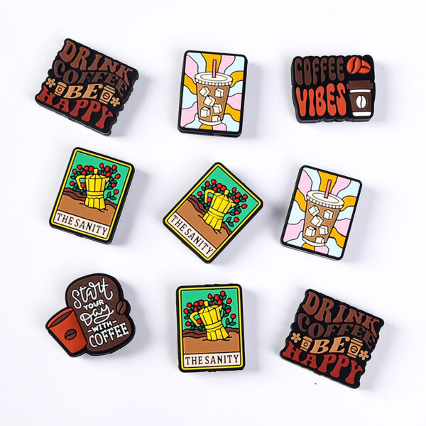 Wholesale 20pcs/pack food-grade DIY letter silicone beads