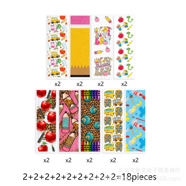 Wholesale Autism Christmas Halloween suit UV DTF Transfer Crystal Pen Sticker