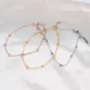 Wholesale Heart 304 Stainless Steel Titanium Steel Waterproof Non Tarnish No Inlaid PVD Coated Real Gold Plated 18K Gold Rose Gold Plated Unisex Anklet