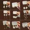 1 Pair Fashion Flower Plating Alloy Artificial Pearls Drop Earrings
