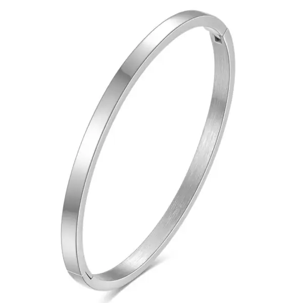Wholesale Fashion Solid Color Titanium Steel Bangle