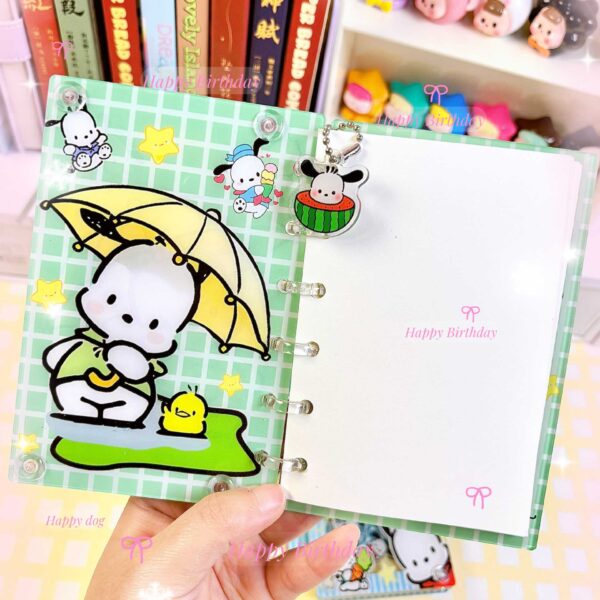 Wholesale [Pacha Dog] Original Cartoon A7 Loose-leaf Book Rocking Notebook Cute Girl Heart High-value Animation
