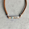 Wholesale Cross-border Hot Sale European and American Style Simple Jewelry Turquoise Fashion Geometric Long Strip Western Denim Vintage Leather Rope Necklace