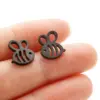 Wholesale PVD Coated 18K Gold Real Gold Plated Animal 304 Stainless Steel Cute Sweet Waterproof Non Tarnish Ear Studs