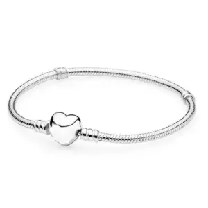 Peach Heart Buckle Snake Bones Chain / 19cm