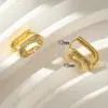 Wholesale 1 Pair Casual Simple Style Round Solid Color Plating Brass 18K Gold Plated Earrings