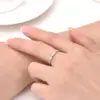 Wholesale Ion Plating (IP) Real Gold Plated 18K Gold Solid Color 304 Stainless Steel Simple Style Waterproof Non Tarnish Rings