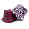 Wholesale European and American Best Selling Leopard Print Double-Sided Fisherman Hat Women's Street Fashion Printed Basin Hat Spring and Summer Outdoor Sunshade Hat Fashion