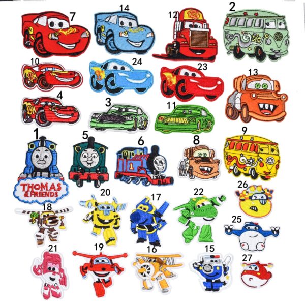 oly-007ab389b64d7307099f04f466f1cdcb Wholesale Car Cartoon Cartoon Children's Embroidery Cloth Stickers Fashion All-match Patch Down Clothes Jeans Hole Repair Stickers