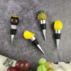 oly-0084c5292440dc391bafcd729cff2c13 Wholesale Fruit Wine Red Wine Stopper Pineapple Lemon Red Wine Stopper