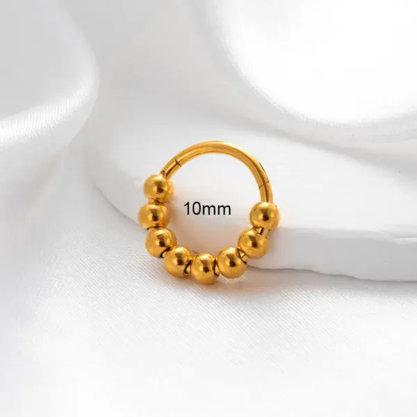 1 Piece Nose Rings & Studs Simple Style Classic Style Circle 316L Stainless Steel Waterproof Non Tarnish Surgical Steel