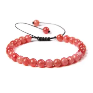 Red Pattern Angel Stone / 6mm (Stretchable)