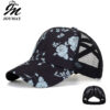 Wholesale Cross Border Hat Black Printed Cross Baseball Cap Cap Casual Sun Protection Sun Hat B1148