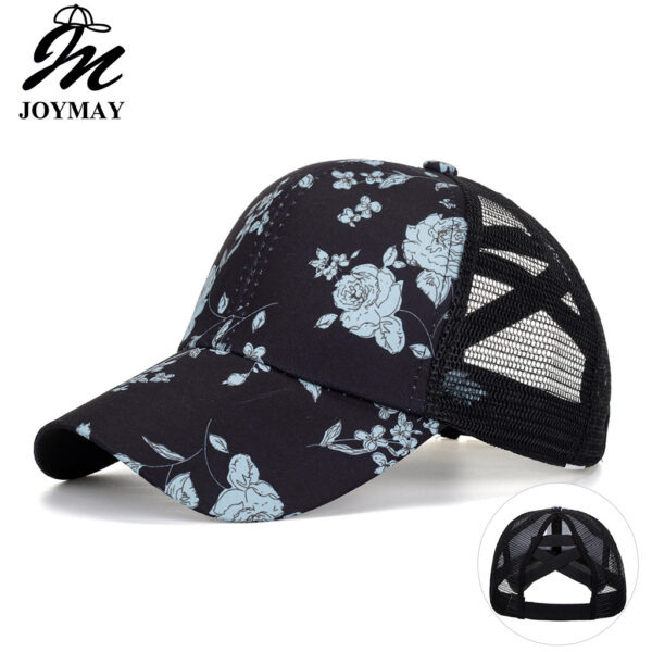 Wholesale Cross Border Hat Black Printed Cross Baseball Cap Cap Casual Sun Protection Sun Hat B1148