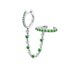 Green (Single) White Gold Color