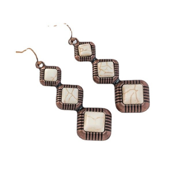 Wholesale Cross-border original design European and American fashion new alloy earrings exaggerated bohemian big earrings ethnic style