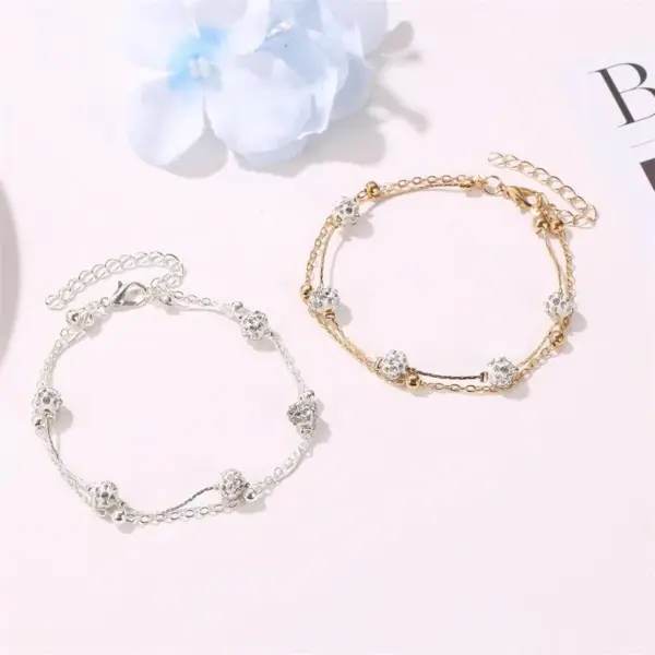 Wholesale Fashion Geometric Copper No Inlaid Women's Anklet