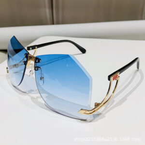 As shown in the picture / Gold frame gradient blue