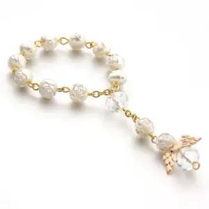 Simple Style Cross Imitation Pearl Wholesale Beaded Bracelets