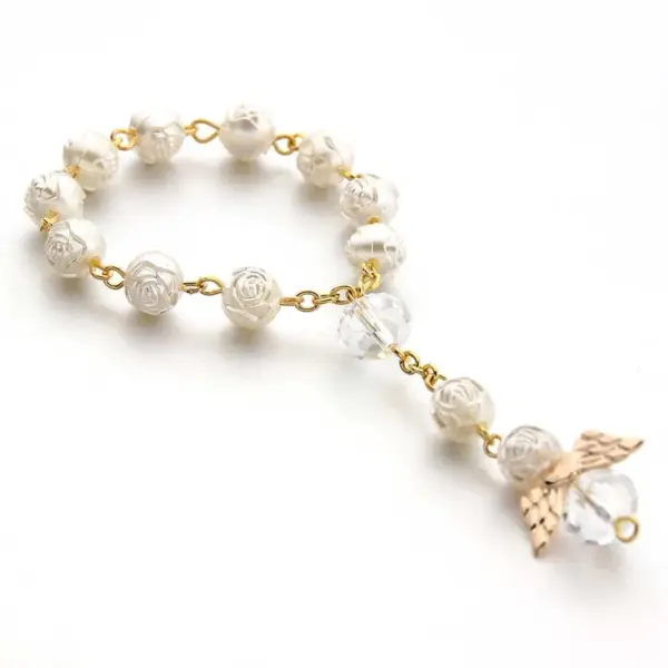 Simple Style Cross Imitation Pearl Wholesale Beaded Bracelets