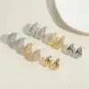 Wholesale 1 Pair Elegant Glam Water Droplets Plating Inlay Copper Zircon Earrings