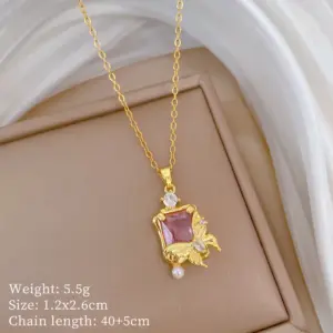 A321 Titanium Steel Chain Copper Pendant