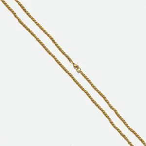 2mm Gold Keel Chain / 60 5cm Extension Chain