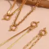 oly-00e36ce6c5e9939726d33aaea7440395 Wholesale PVD Coated Real Gold Plated 18K Gold Solid Color 304 Stainless Steel Simple Style Classic Style Waterproof Non Tarnish 304 Stainless Steel Necklace
