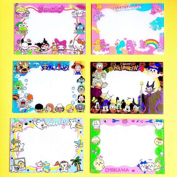 Wholesale New Acrylic Writing Board Message Board Sanrio One Piece Rainbow Bear Cross-Border Tk Us and Japan Version Hot 15cm