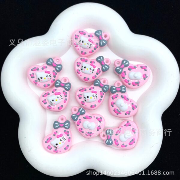 Wholesale Leopard print heart beaded necklace