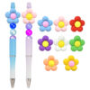 oly-00f9602ff1df5104ca36fa247b5559f1 Wholesale Ballpoint Pen Beaded Accessories Cute Flowers Pvc Burnt Beads