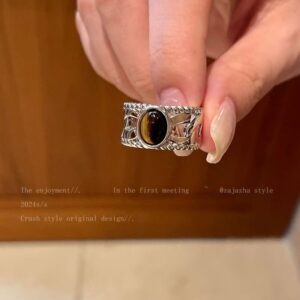 Tiger eye stone wide