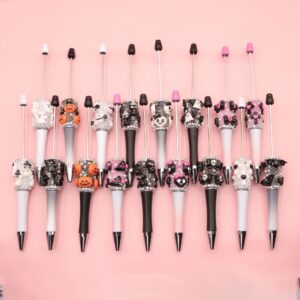 Wholesale Halloween DIY bead pen skull ghost pumpkin heavy bead pen