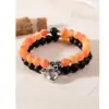 Wholesale Fashion Heart Shape Agate Beaded Bracelets 1 Set
