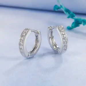 White Diamond Ear Clip [White Gold Color]]