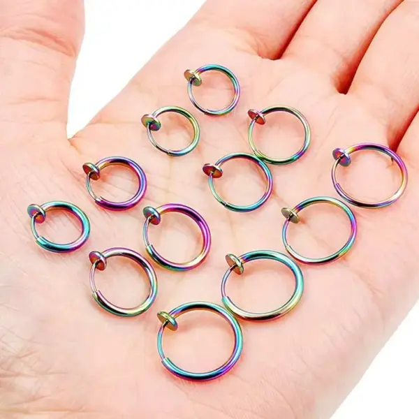 Wholesale PVD Coated 18K Gold Real Gold Plated Solid Color 304 Stainless Steel Simple Style Waterproof Non Tarnish Ear Cuffs