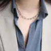 Wholesale PVD Coated Real Gold Plated 18K Gold Geometric 304 Stainless Steel Fashion Waterproof Non Tarnish 304 Stainless Steel Necklace
