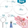 Wholesale Amazon's New Blank Transparent Acrylic Key Embryo DIY Acrylic Creative Keychain Pendant Pendant