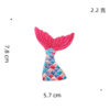 Wholesale Factory self-adhesive cloth stickers colorful mermaid tail embroidery stickers in stock cartoon marine life patch stickers Zhang Zai