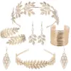 Wholesale Simple Style Leaves Metal Pearl Bridal Hair Accessories