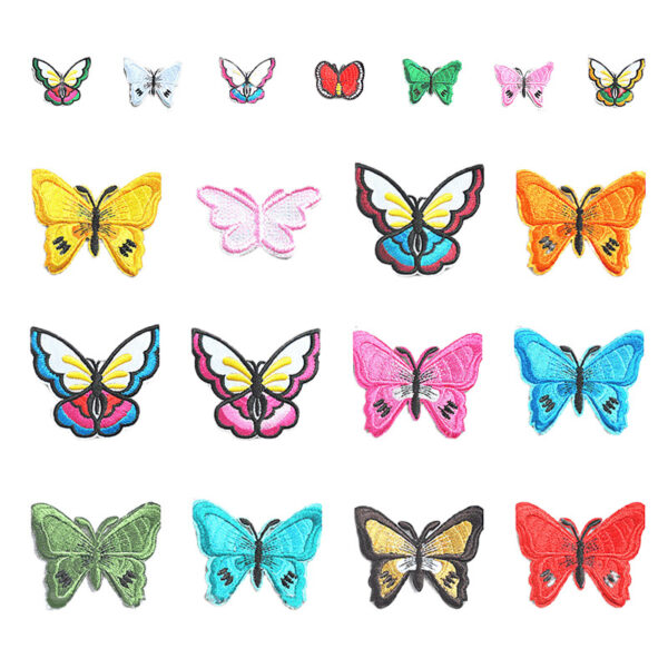Wholesale Butterfly cartoon embroidery patch hot stamping