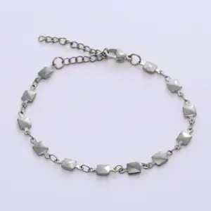 Square / Steel Necklace (40+5cm)
