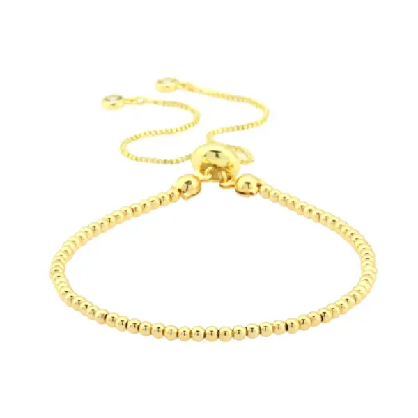 Wholesale Retro Simple Style Round Copper 18k Gold Plated Zircon Bracelets In Bulk