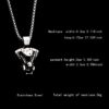 Wholesale Hip Hop Engine Titanium Steel Pendant Necklace