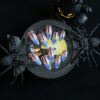 Wholesale Halloween Laser Spider Web Almond Wearable Nail