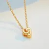 Wholesale Heart Shape Copper Sweet IG Style Copper Pendant Necklace Necklace