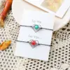 Wholesale Vintage Style Letter Alloy Rope No Inlaid Bracelets