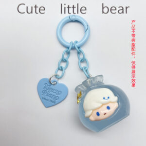 Light blue / Cute creative keychain (good gloss)